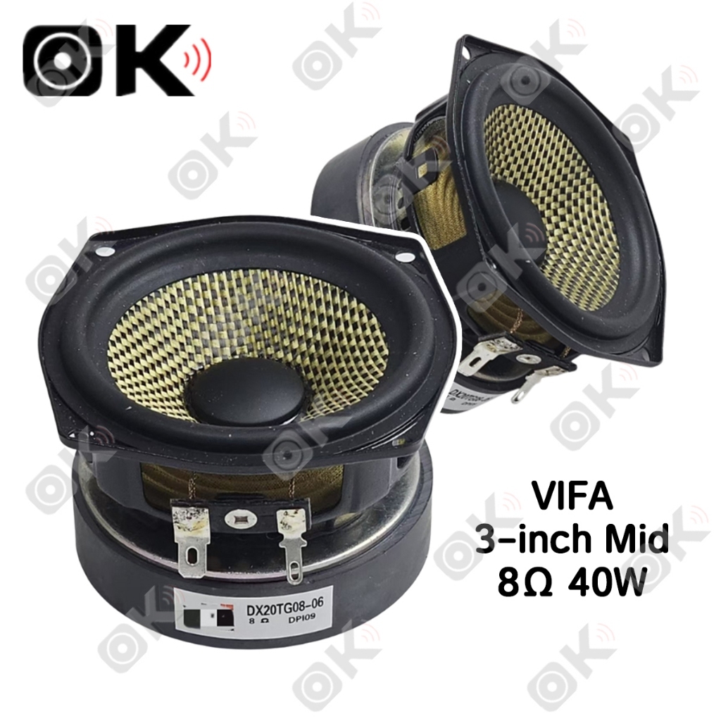 OKmusic VIFA 3 inci 8 Ohm 40W Speaker Midrange Speaker Audio Mobil Speaker DIY