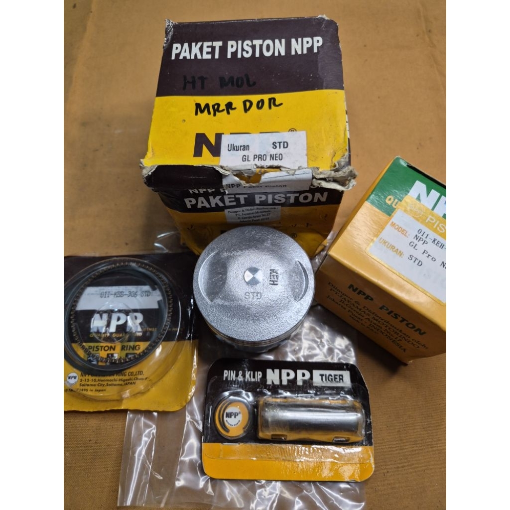 Piston Kit Seher Komplit Honda GL PRO NEOTECH GL PRO Neotech Megapro Original NPP Os STD Std 25