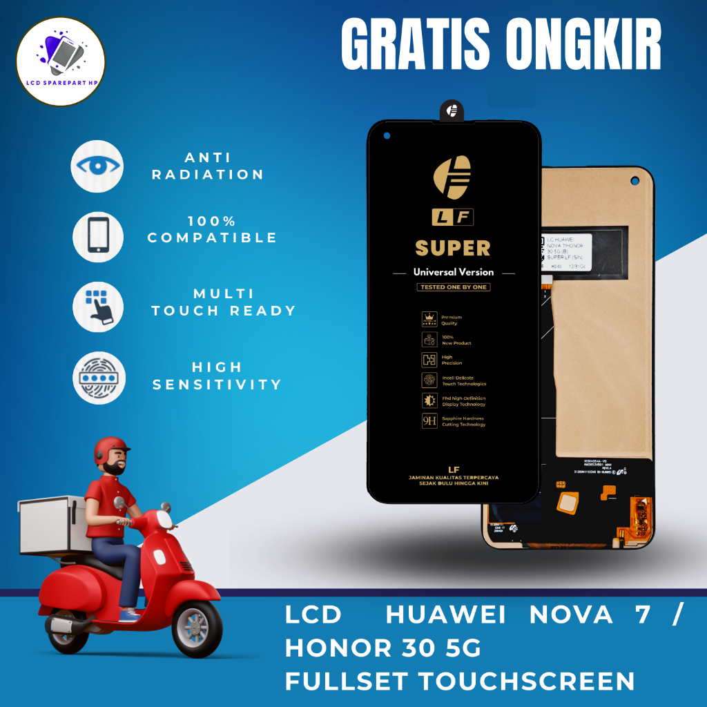 LCD HUAWEI NOVA 7 / HONOR 30 5G FULLSET TOUCHSCREEN