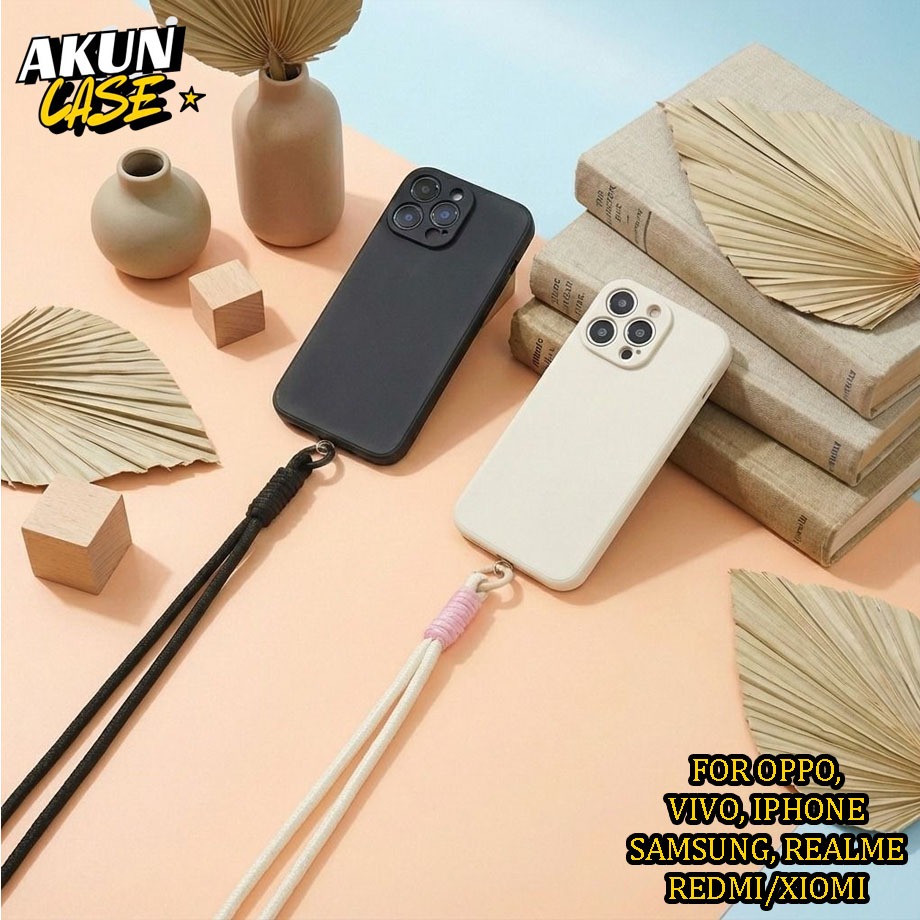 Softcase + Tali Lanyard Boni Panjang For INFINIX case + tali panjang