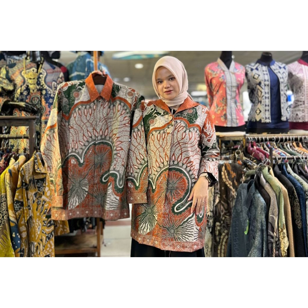 Baju Batik Tunik Premium | Batik Tunik Couple | Batik Tunik Modern | Batik Sarimbit | Batik Katun La