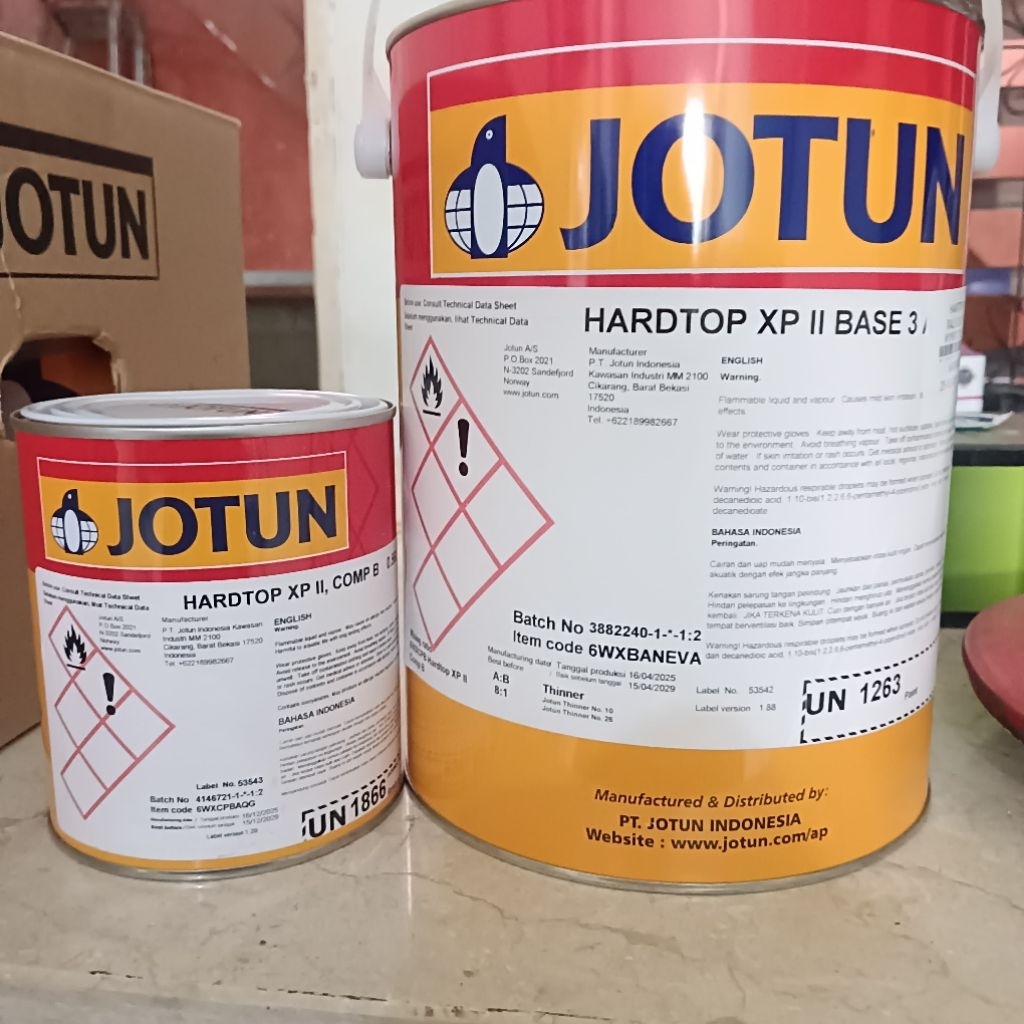 JOTUN Hardtop XP II Base 3A RAL 3020 MERAH 5Liter
