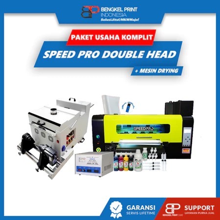 Paket Usaha Sablon DTF | Paket Mesin Printer DTF Speed Pro Double Head Paket Lengkap