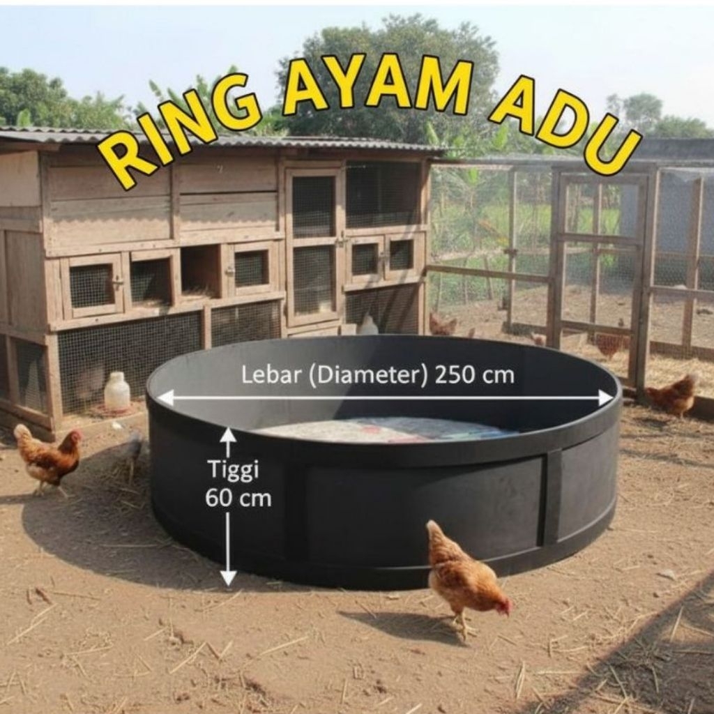 Geber Ayam Aduan Bahan Spon Eva Kuat, Anti Slip, Mudah Dibersihkan ukuran 2meter