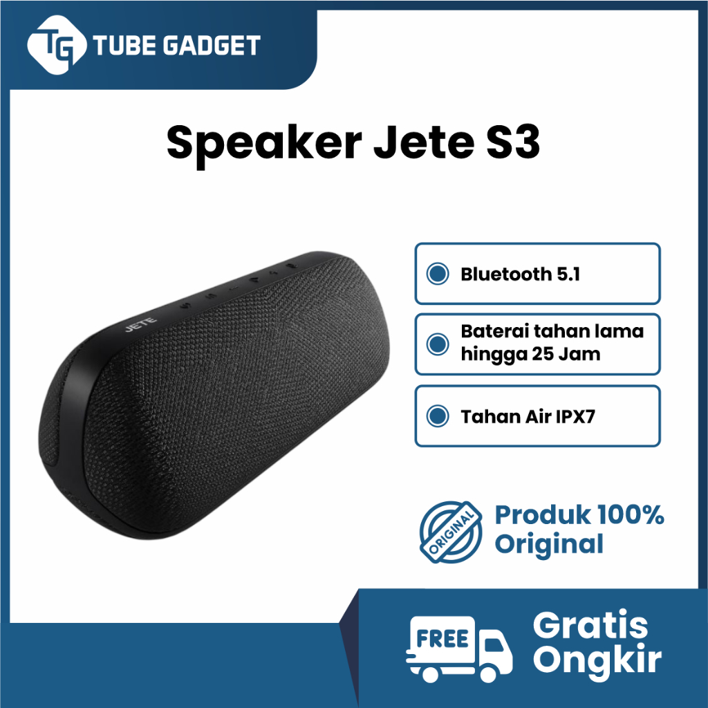 Speaker Aktif Bluetooth Jete S3 Portable IPX7 Waterproof