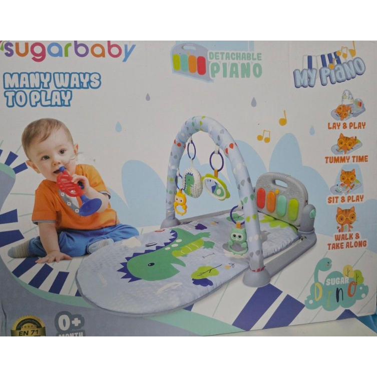 Mainan Bayi Edukatif Piano Playmat Perlak Anak Bayi Newborn Bermain Musik Gantung