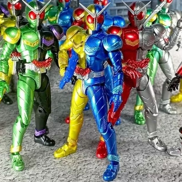 Bandai Shodo XX Double Cross Kamen Rider W Luna Trigger. + part senjata