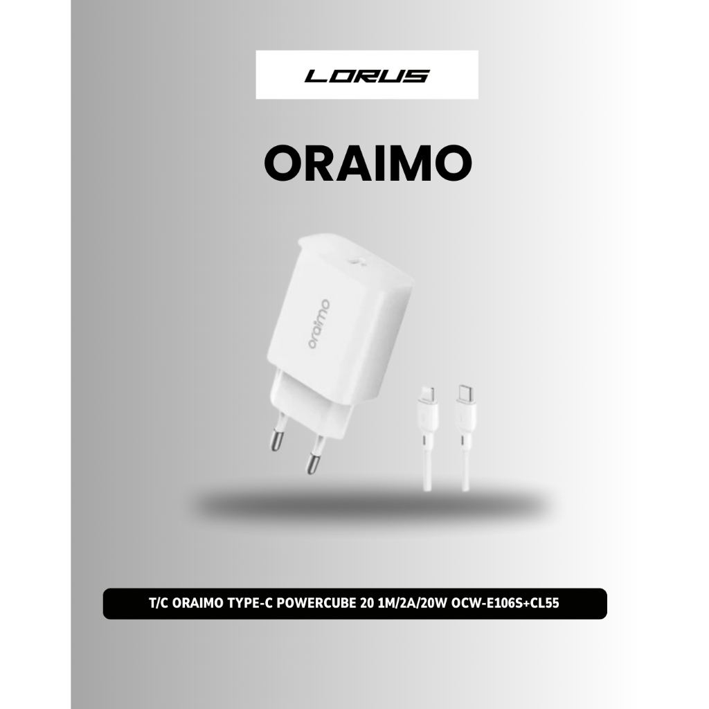 T/C Oraimo Type-C Powercube 20 1m/2a/20w Ocw-E106s+Cl55
