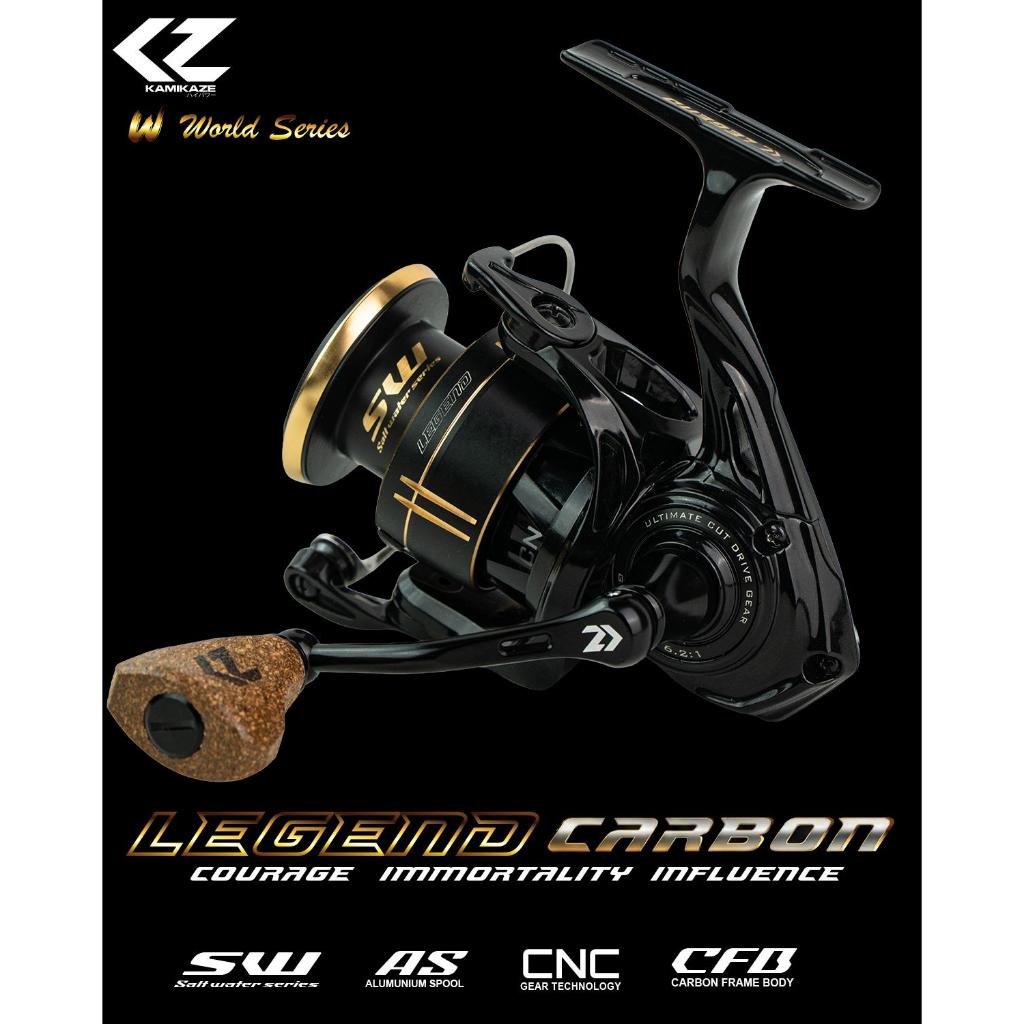 KAMIKAZE Reel Pancing Spinning LEGEND CARBON 3000 SW Reel Spinning 9+1 BB CNC Aluminium Spool