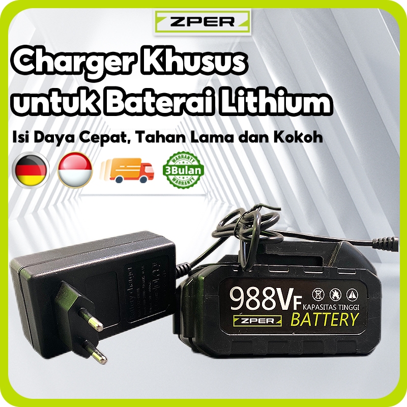 ZPER Advanced Charger for Makita Bor Baterai 12V 16.8V 98VF 988VF 9888VF - Isi Cepat & Perlindungan 