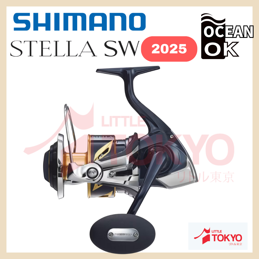 Reel Pancing Shimano STELLA SW Terbaru (2025) 8000HG 8000XG 10000PG Spinning Original Made In Japan