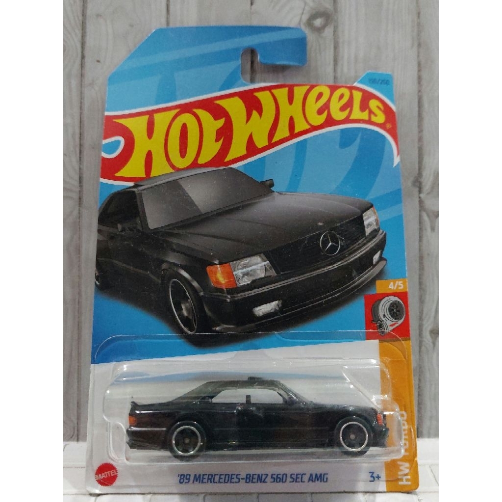Hot Wheels Reguler - Mercedes Benz 560SEC AMG Hitam