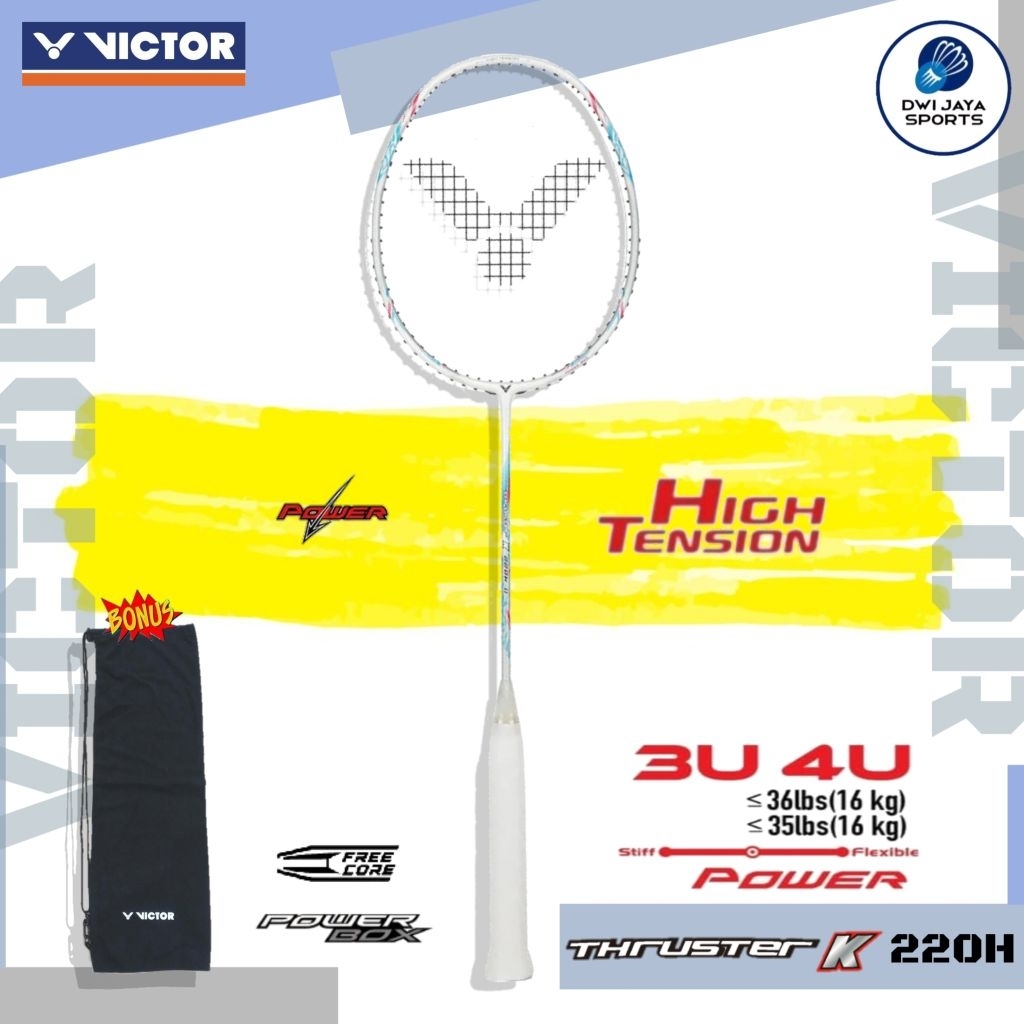 raket badminton victor thruster k 220h ii | tk 220h ii | tk-220 h | thruster k 220 h ii m