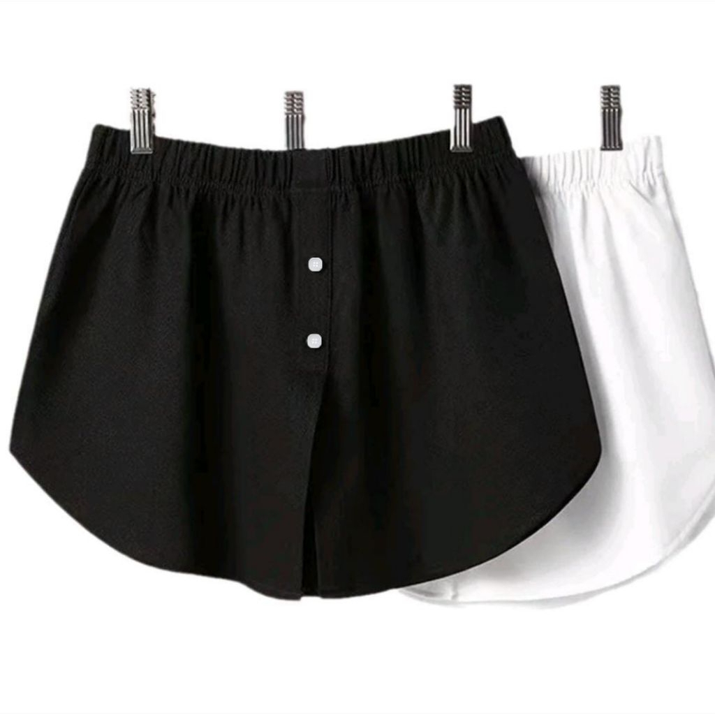 Rok Kemeja Palsu | Fake Layering | Pelapis kaos agar terlihat 2 lapis | Inner | Rok Pendek | Rok Kan