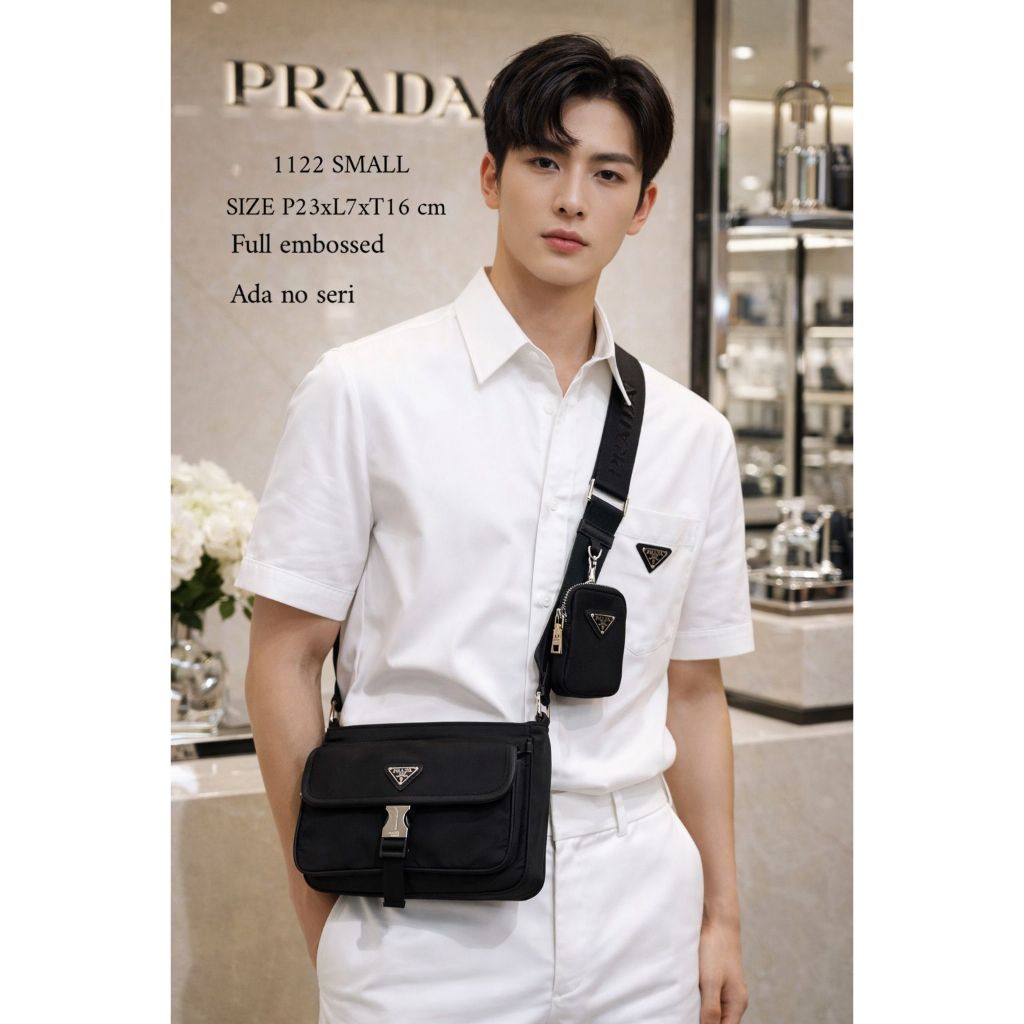 FULL EMBOSSED + ADA NO SERI + VIP PLATINUM SLING BAG PRD 1122 SMALL