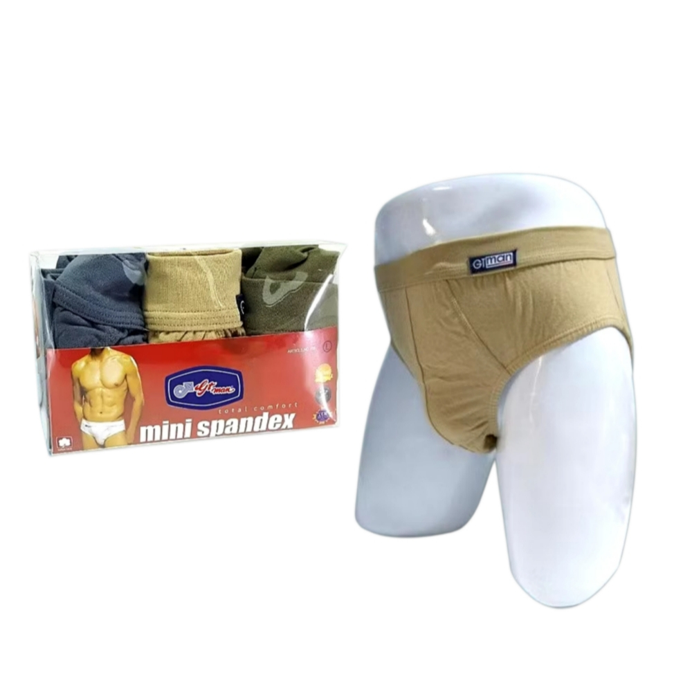 [ 3PCS ] Cd Pria GT Man Mini Spandex | Celana Dalam Pria Dewasa GTMan GMY GMX Spandek