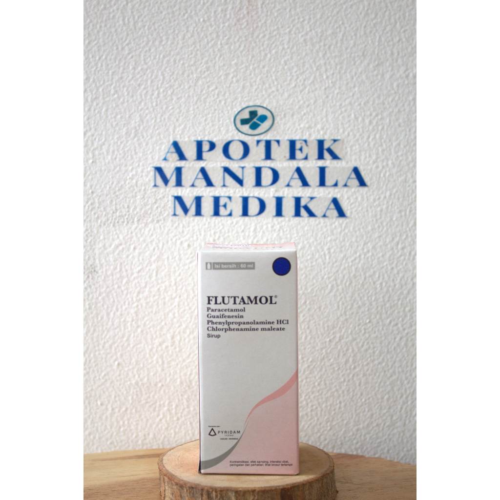 FLUTAMOL Sirup Batuk Pilek Dewasa Anak 60ml Paracetamol Herbal Penurun Panas