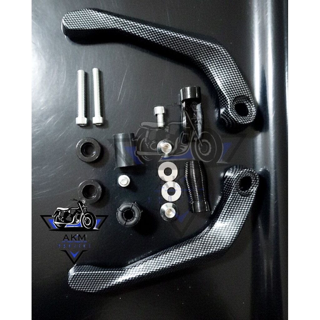 Handguard Karbon Proguard Sabit CNC Universal Motor Matic Bebek & Kopling