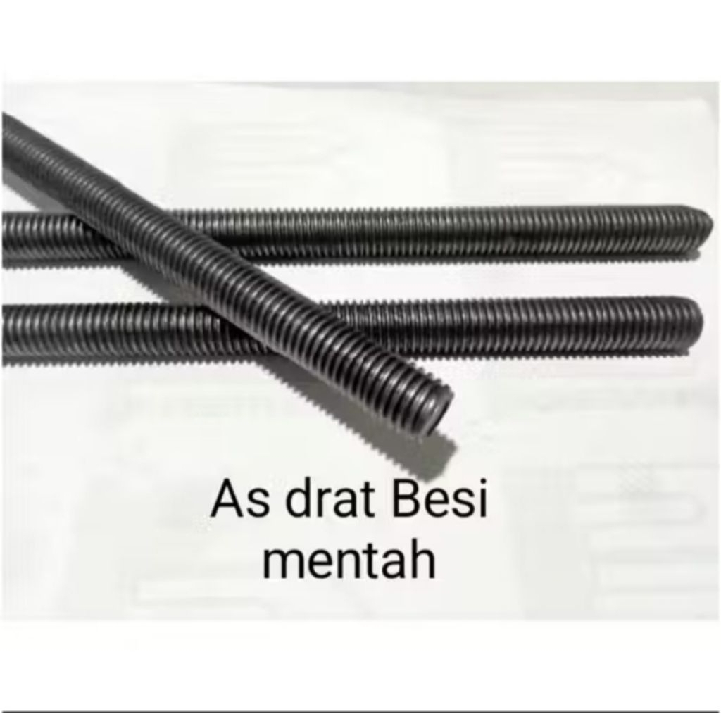 Asdrat Besi Mentah M20 Baut Stud Bolt Full As drat