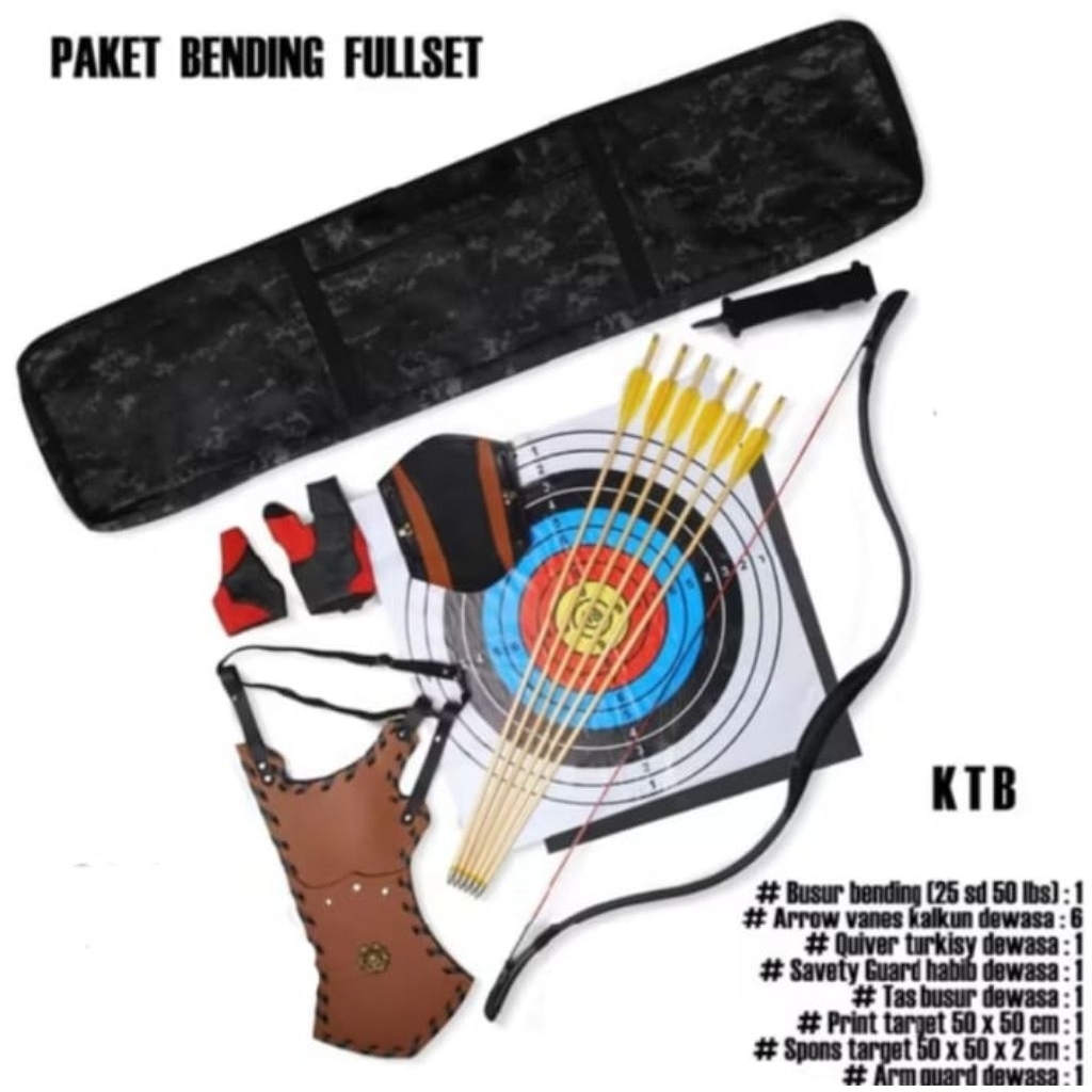 Paket Busur Bending KTB Extra Komplit Dewasa