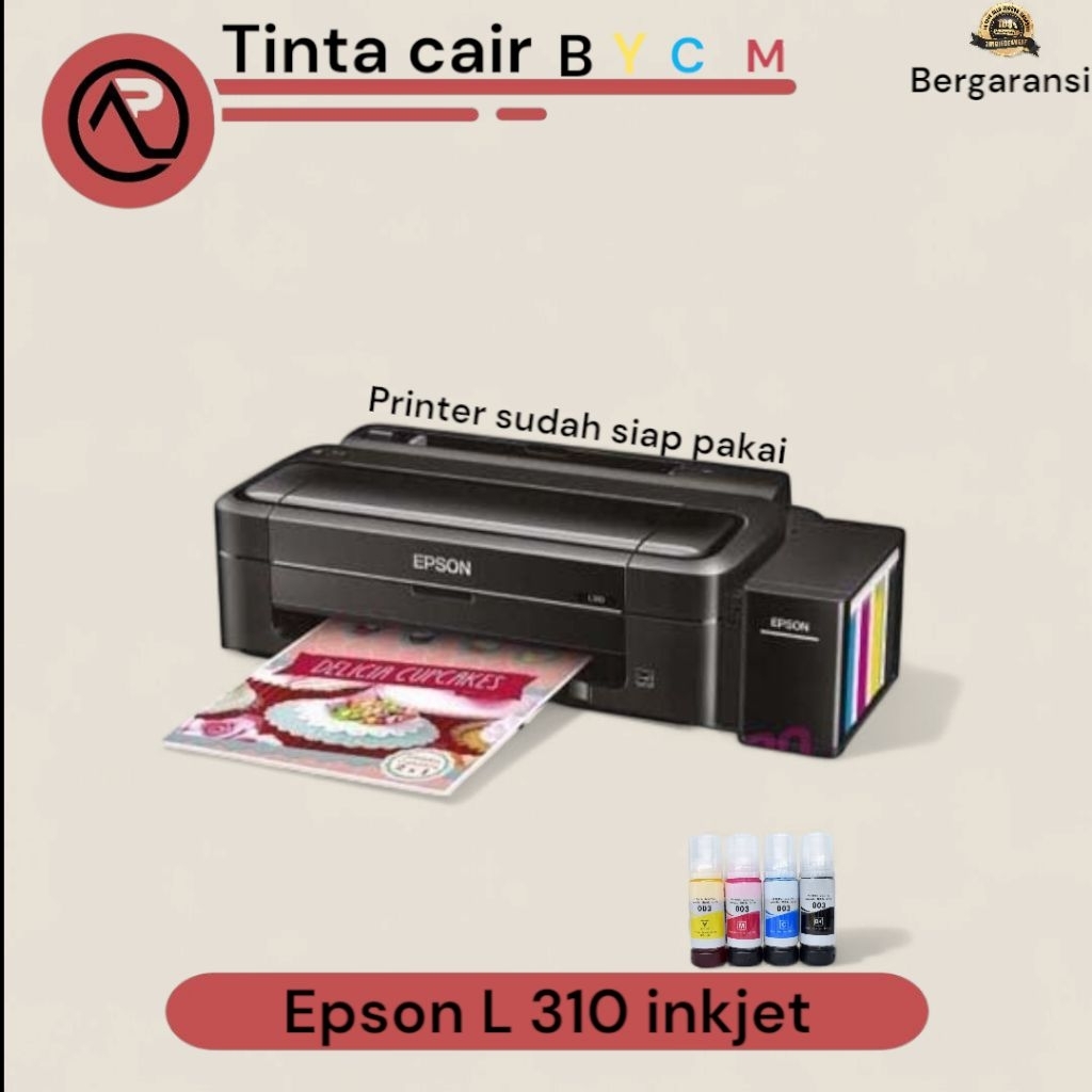 printer Epson L 310  siap pakai  tinta baru bergaransi