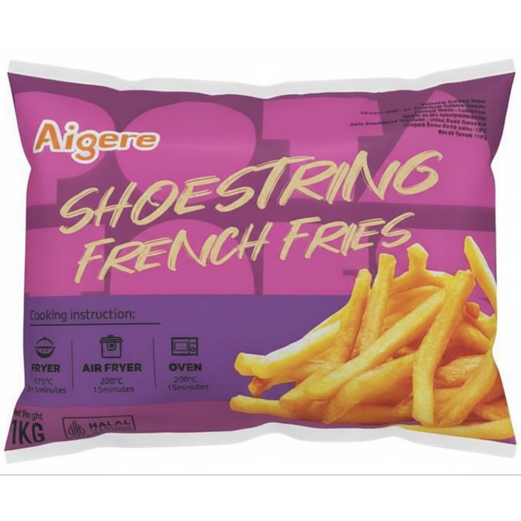 kentang 1kg / shoestring 1kg /kentang goreng beku 1kg/ kentang frozen 1kg