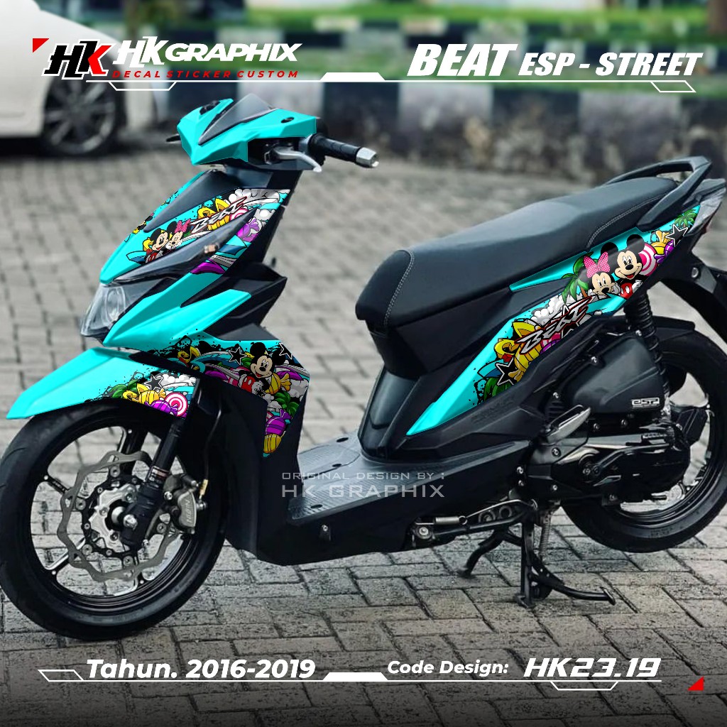 COD Decal Sticker BEAT FI ESP STREET Full Body 2016 2017 2018 2019 Sticker Beat Esp Gambar Mickey Mo