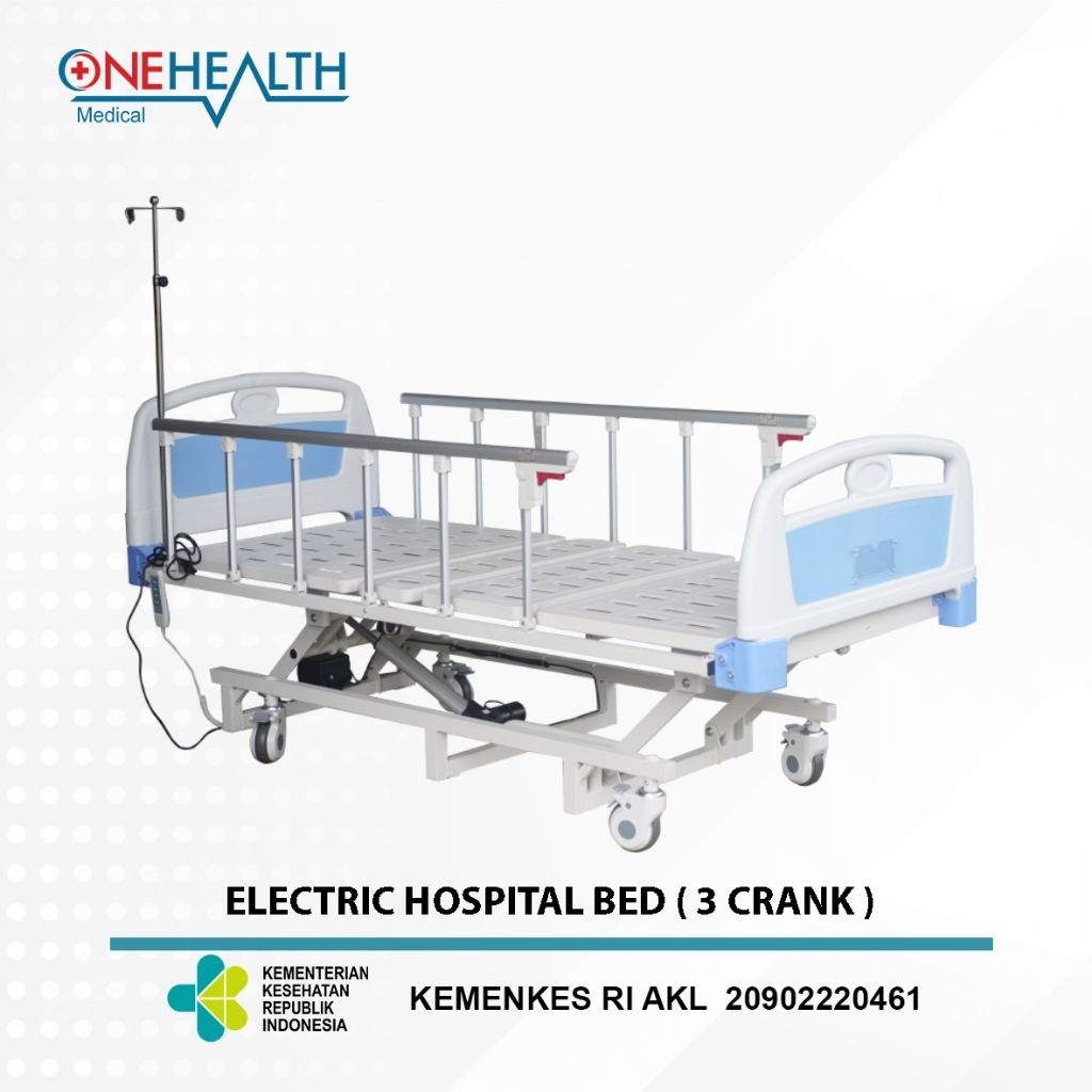 Bed/Ranjang Pasien Elektrik (3 Crank) Onehealth