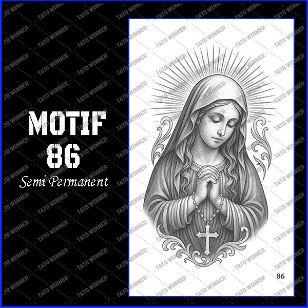 BERTATO-Stiker tato temporer semi permanen Seri GZ 86 / Tato temporer anti air semi permanen / Berta