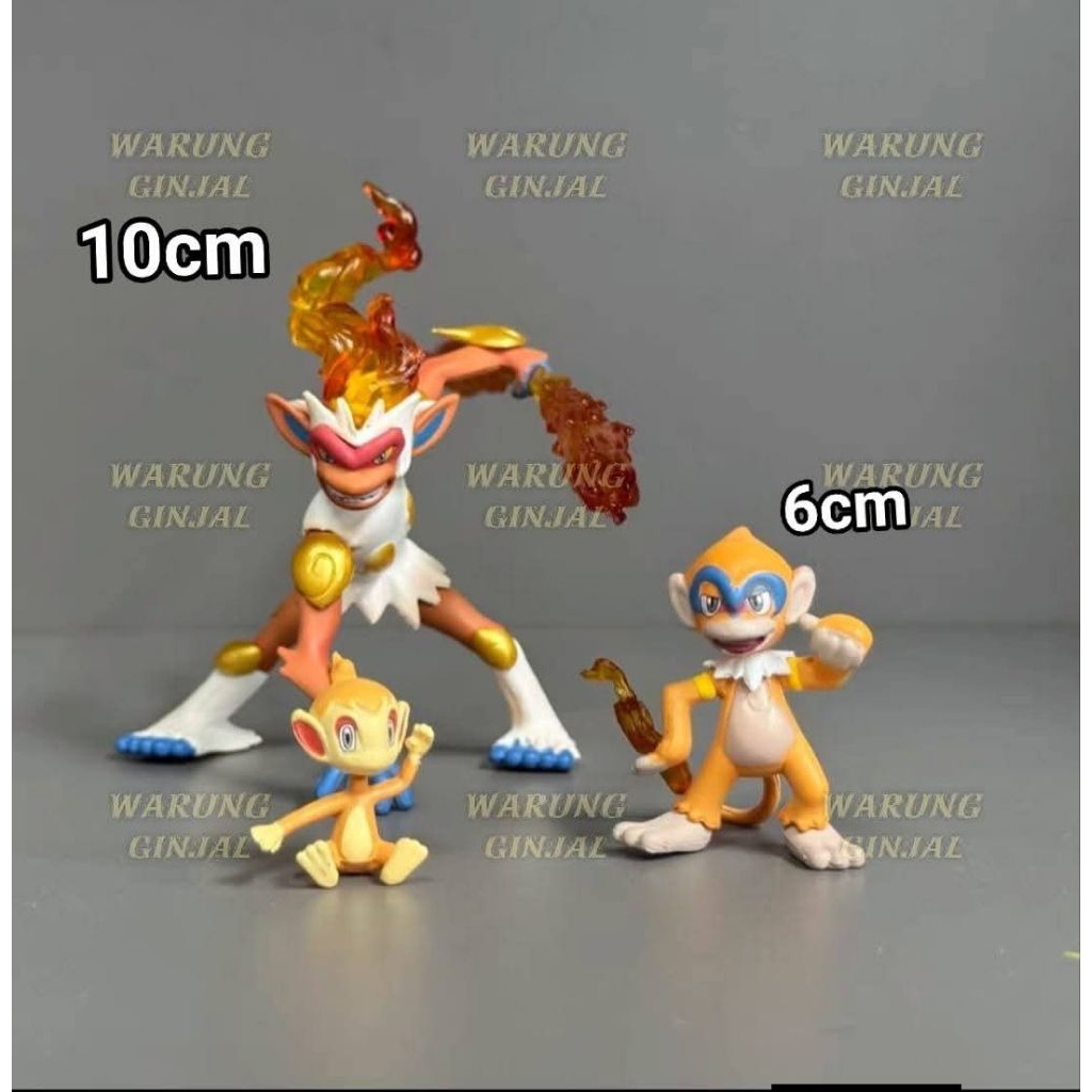 Figure / mainan Pokemon Blaziken + Infernape