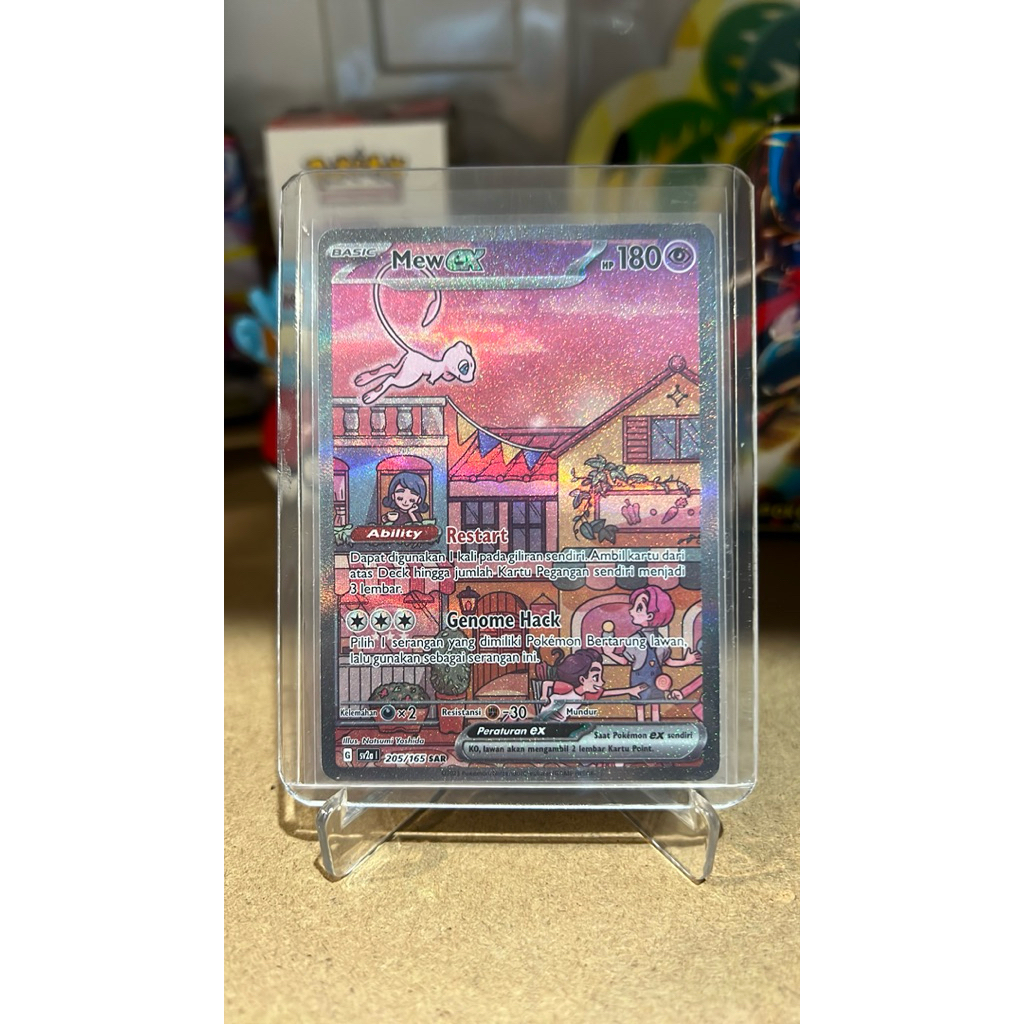 Kartu Pokemon Mew ex SAR 151 Indonesia