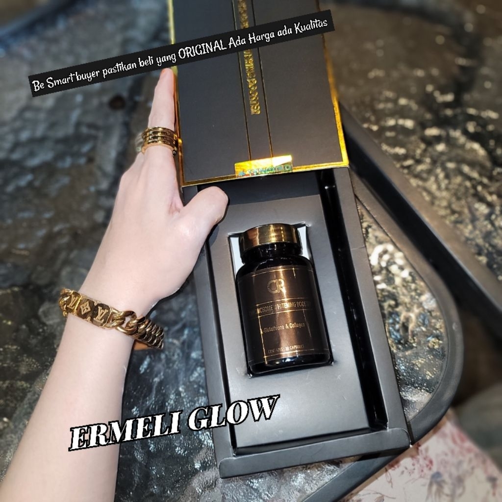 PASTI ORI  Chromosome Whitening Booster Segel Holo Gold Barcode Asli CR VERSI BARU (NEW) SUPLEMEN PE