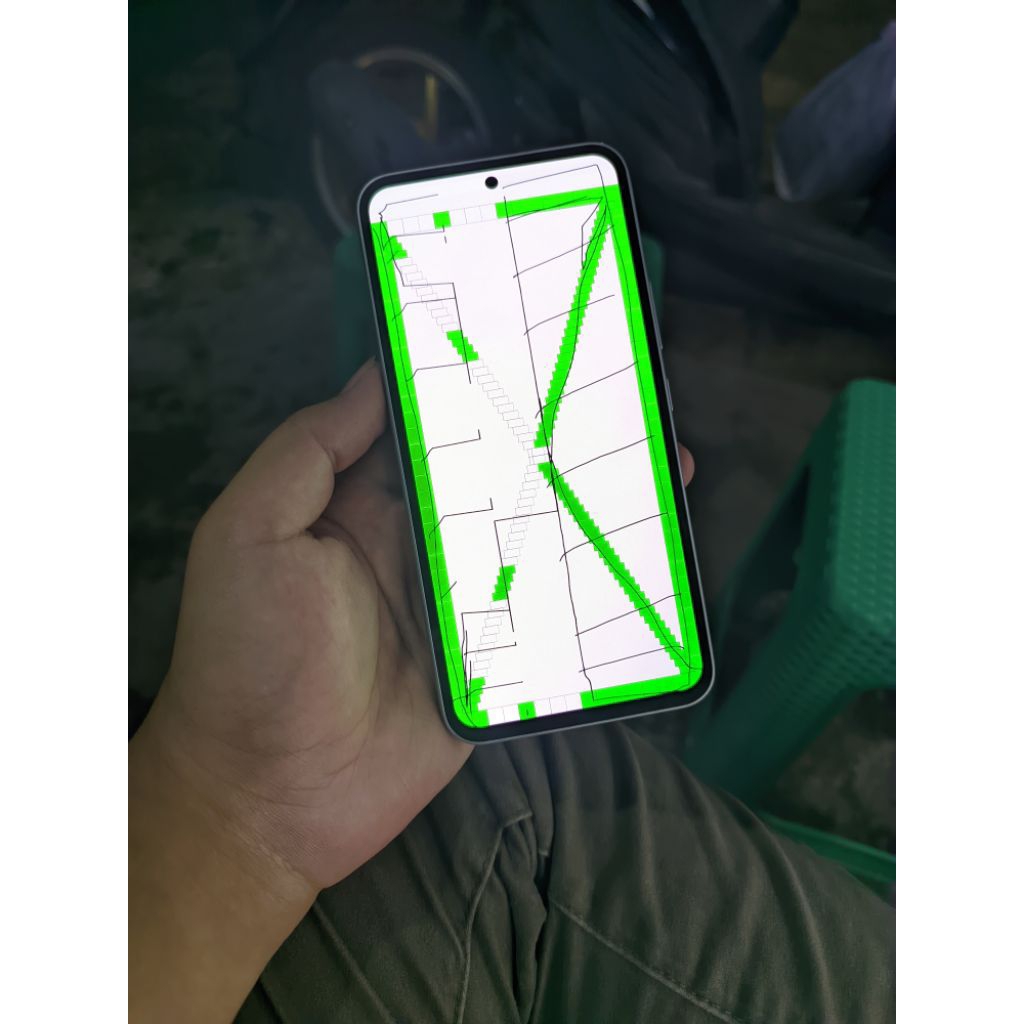 lcd Samsung A54 5G copotan minus