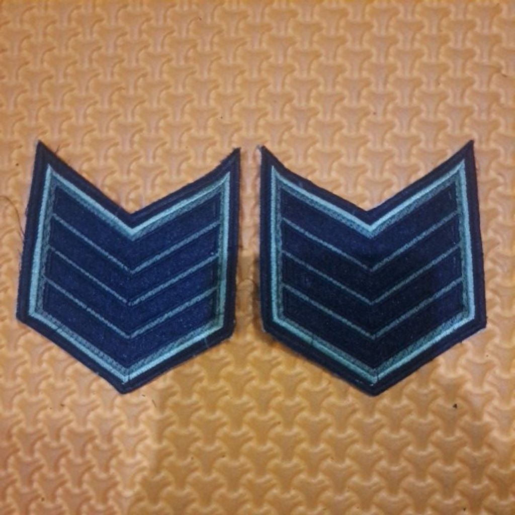 Bordir atribut PDL TNI pangkat SERMA non list merah matra darat tanpa perkeras