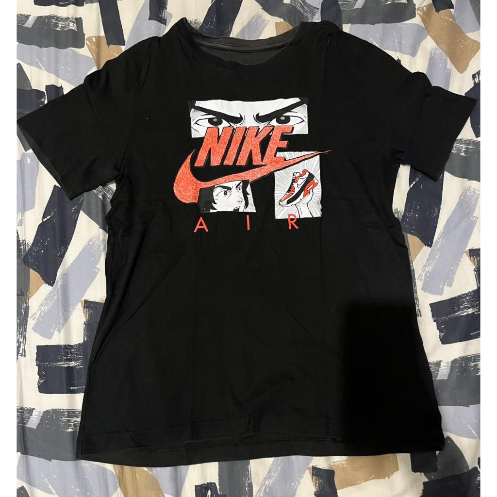 Kaos Nike Air Graphic Anime Manga Print Black - Rare Item Preloved
