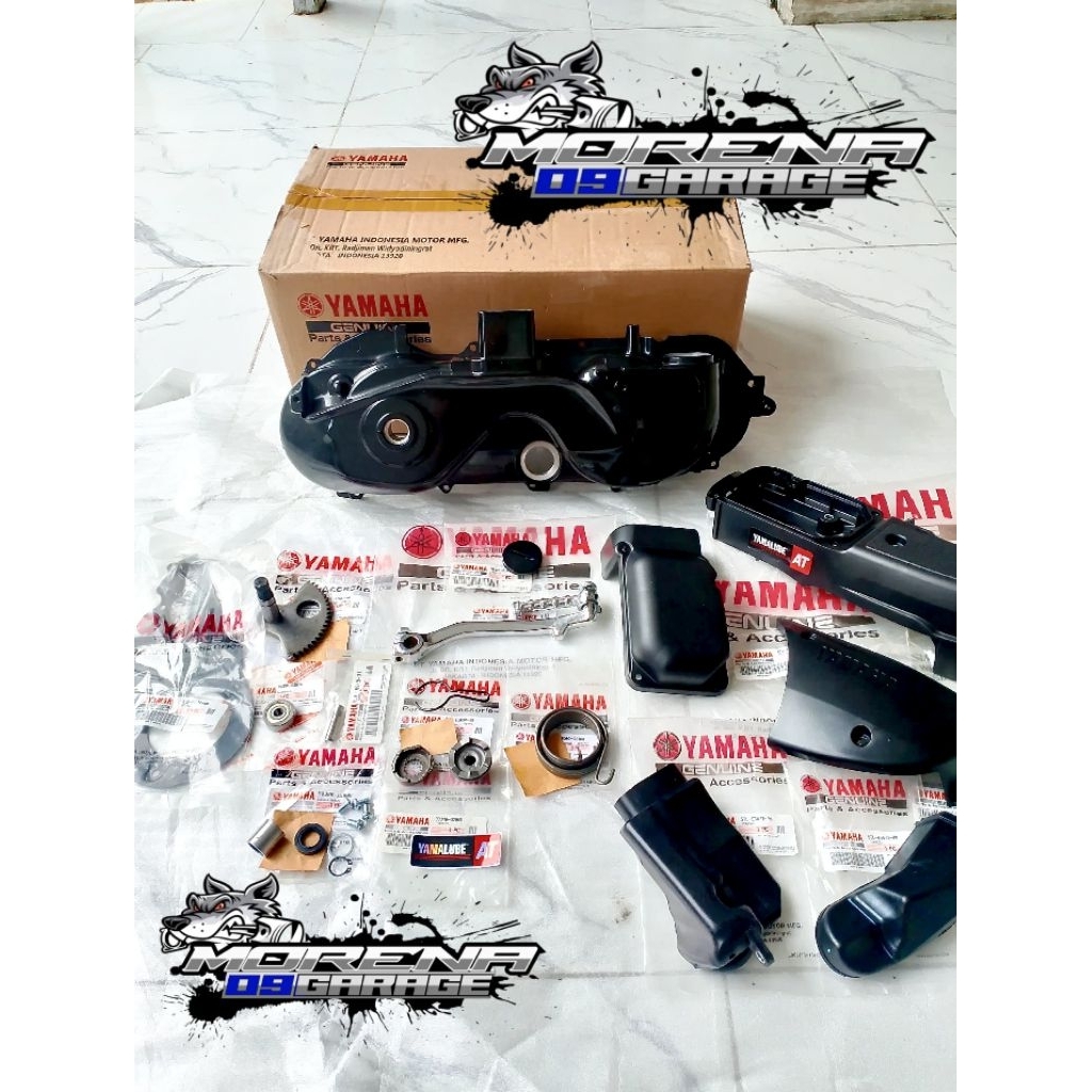 bak cvt Mio sporty/small original Yamaha full set barang baru.selaan croom.