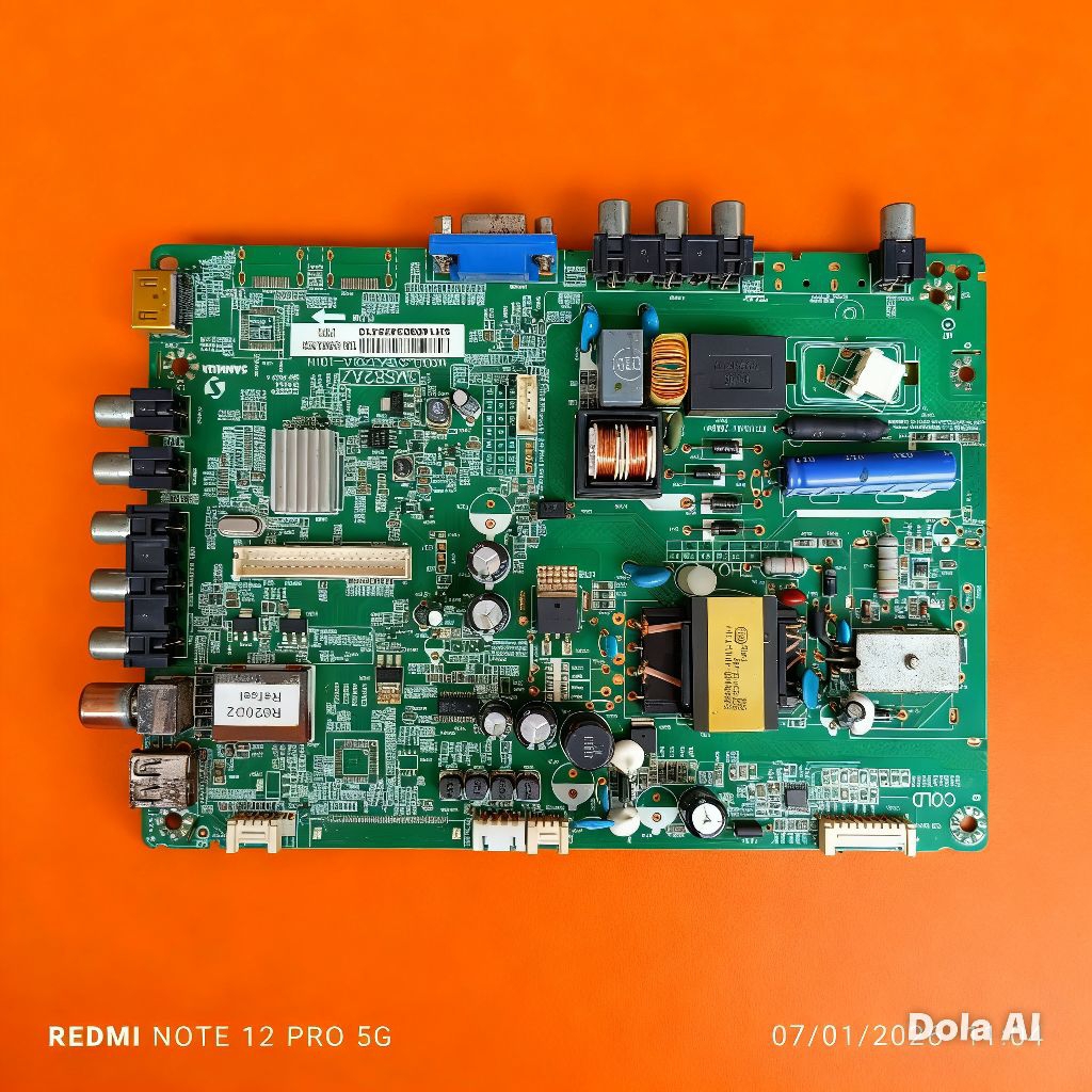 mb Mainboard asli cabutan led tv televisi PANASONIC TH-24A402G TH 24A402G TH24A402G  normal