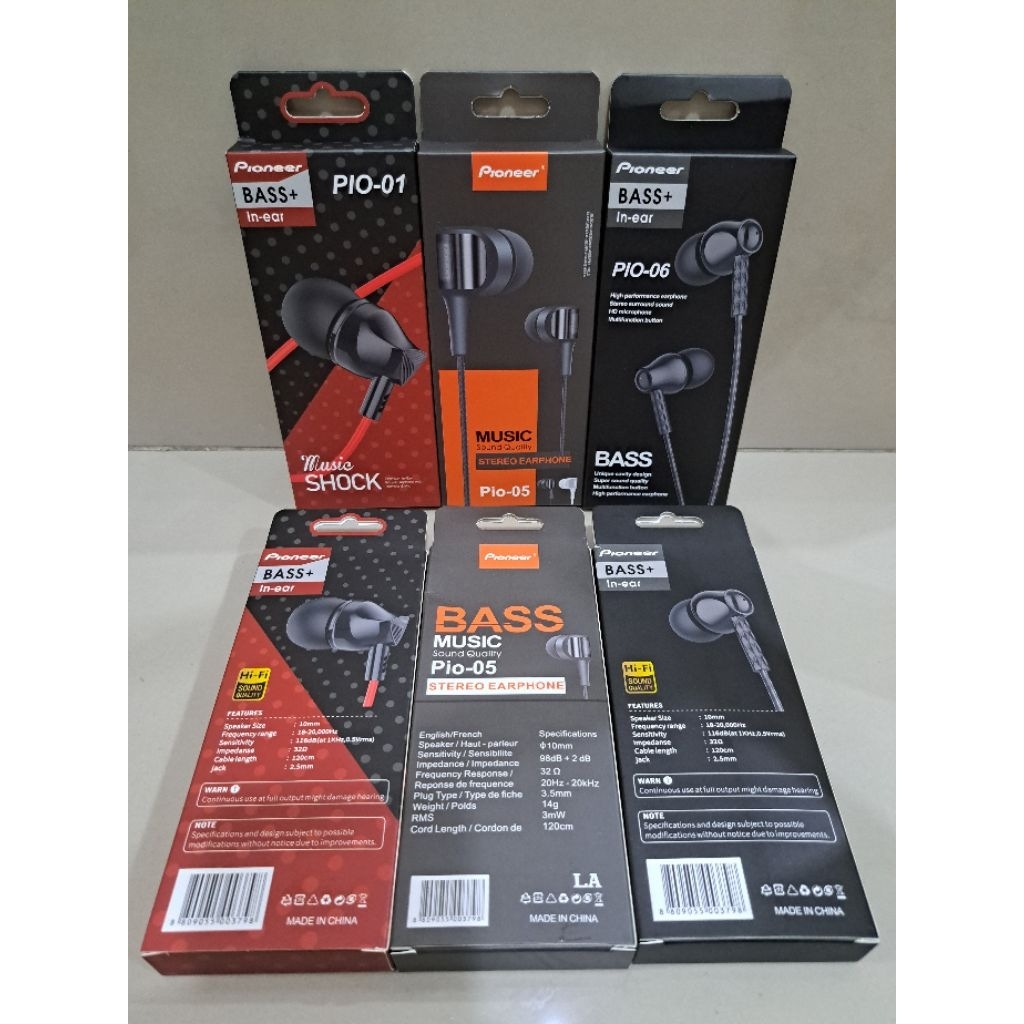 Headset Handsfree PIONEER PIO-01 PIO-05 PIO-06 HF Audio Earphone Headphone Headset Pioneer Pio-01 Pi