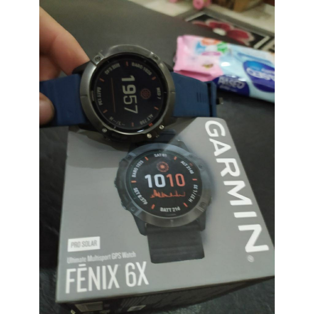 Garmin fenix 6x pro solar mukus like new