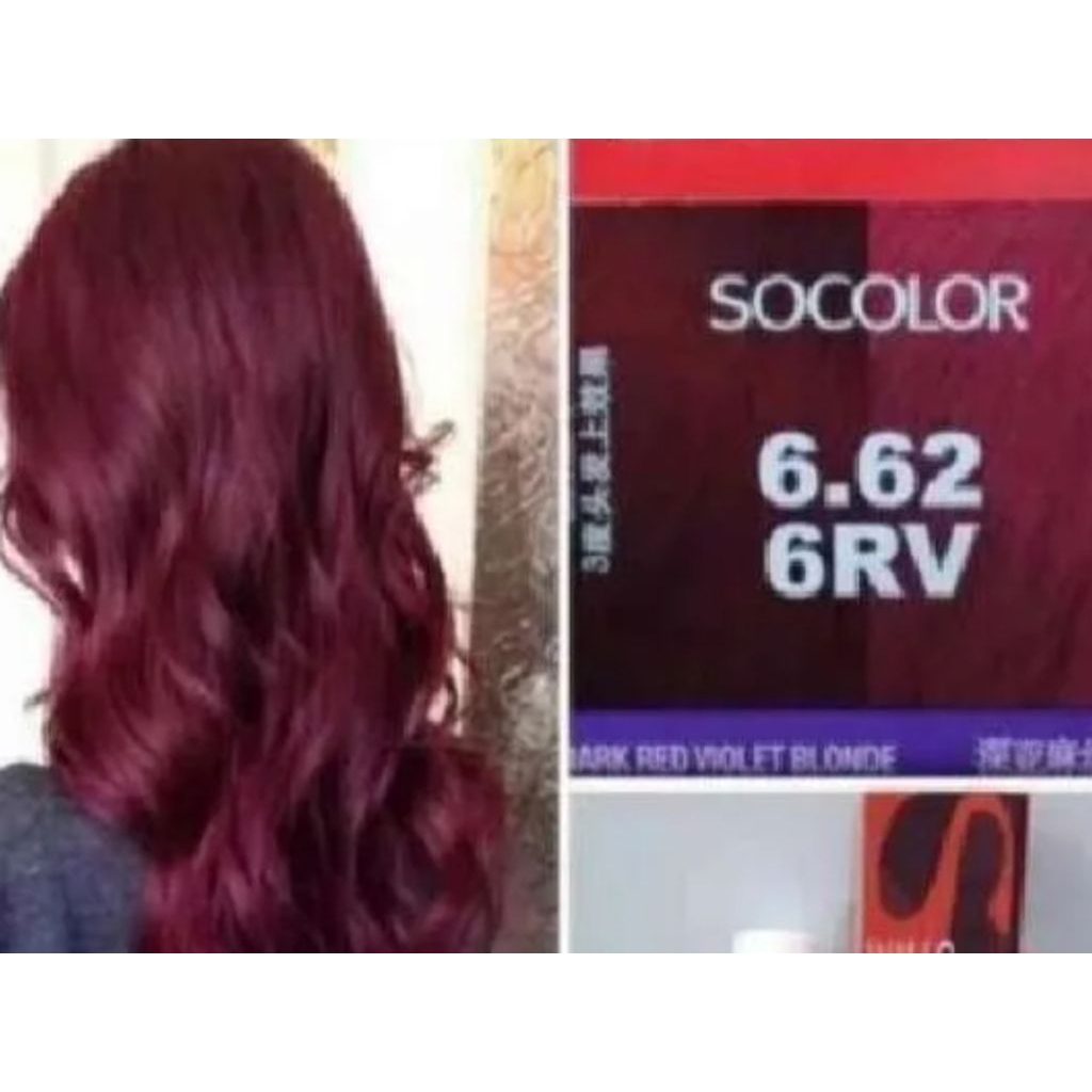 pewarna rambut permanen Matrix SoColor 6.62