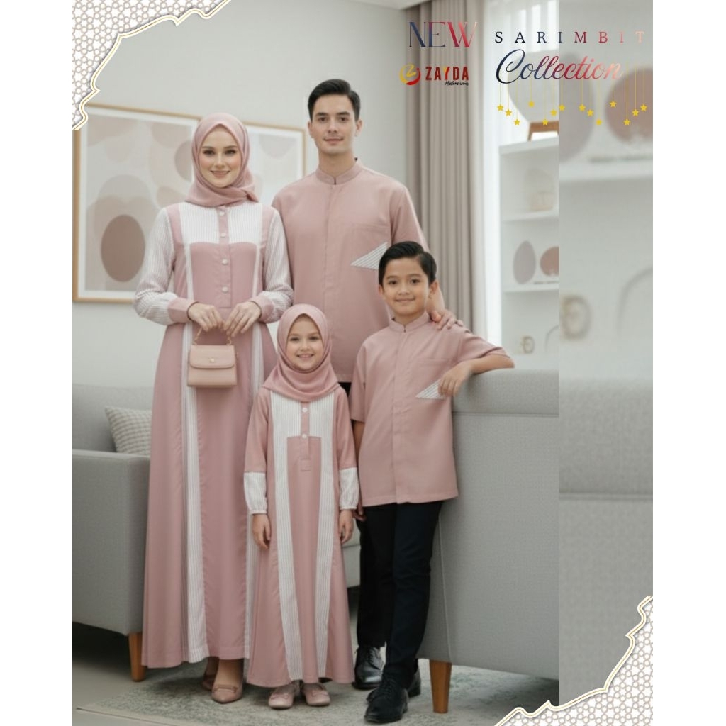 sarimbit gamis dan koko zg154 by zayda