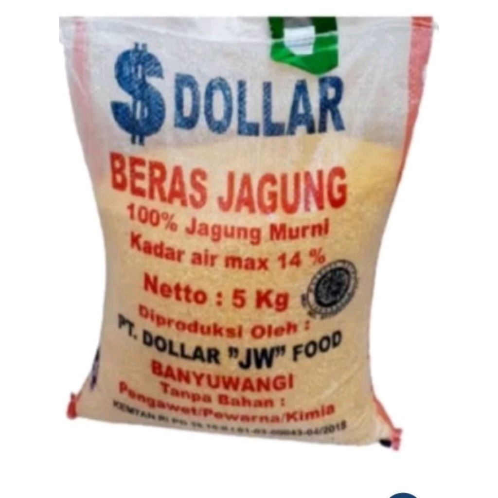 Beras jagung 5 kg merk Dollar