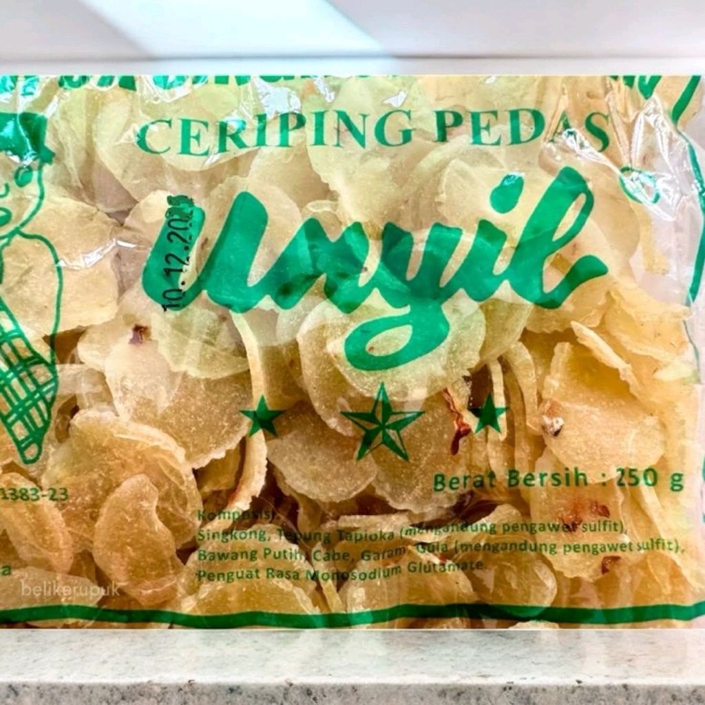 Kerupuk singkong pedas manis || kerupuk unyil