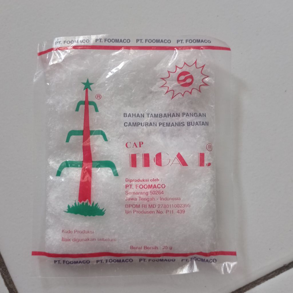 3 T Pemanis Buatan Cap Sari Tebu