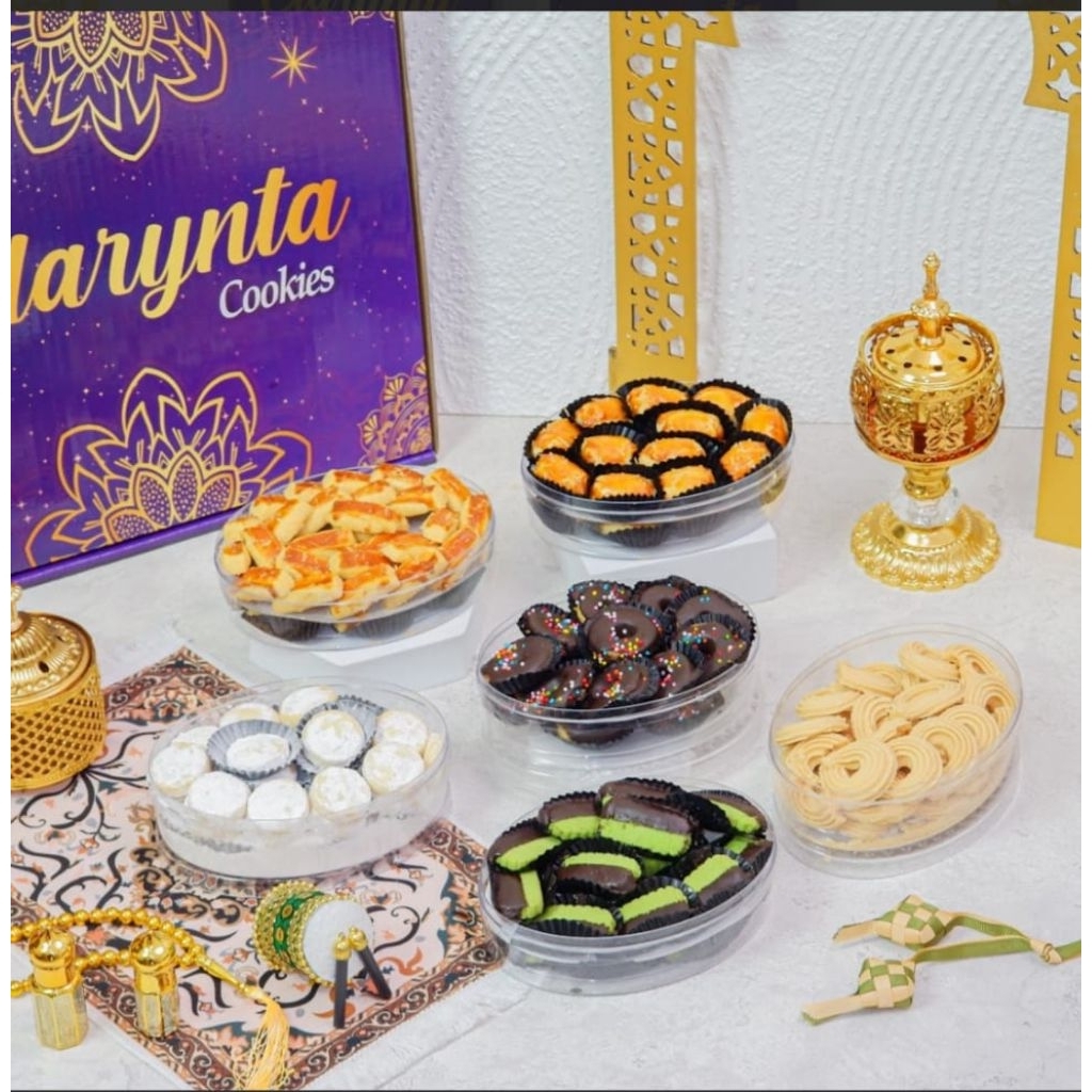 (READY) PAKET KUE LEBARAN CLARYNTA COOKIES BY NEW YONA COOKIES ISI 6 TOPLES STOCK TERBARU EXP 2027