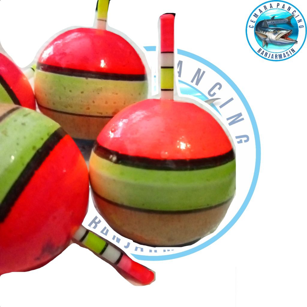 PELAMPUNG PANCING KAYU BULAT JUMBO BESAR
