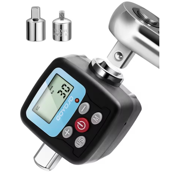 AF Adaptor Kunci Torsi Digital - Konverter dan Meter Alat Torsi Elektronik Presisi dengan Layar LCD