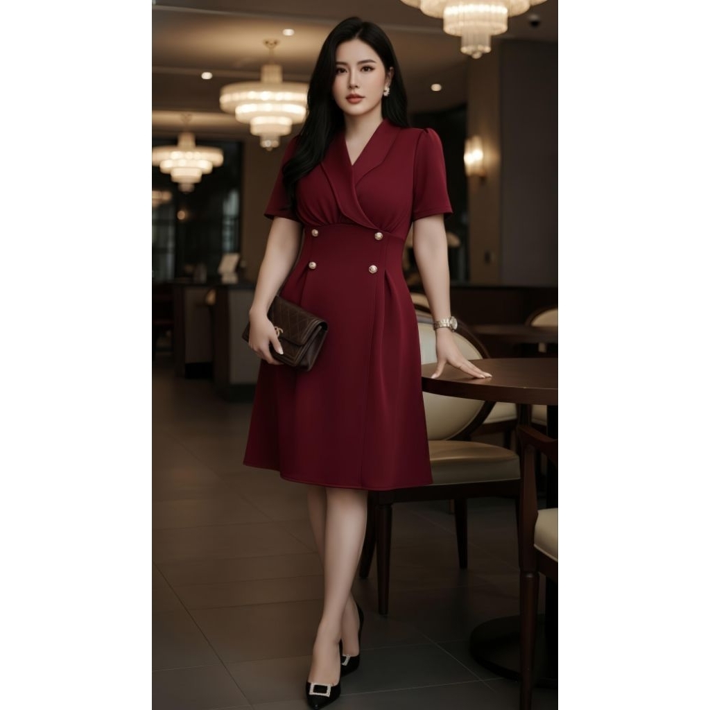 Mosa Collection. Diory Dres. kode 014N Dress imlek Dress pesta Dress formal Dress korea