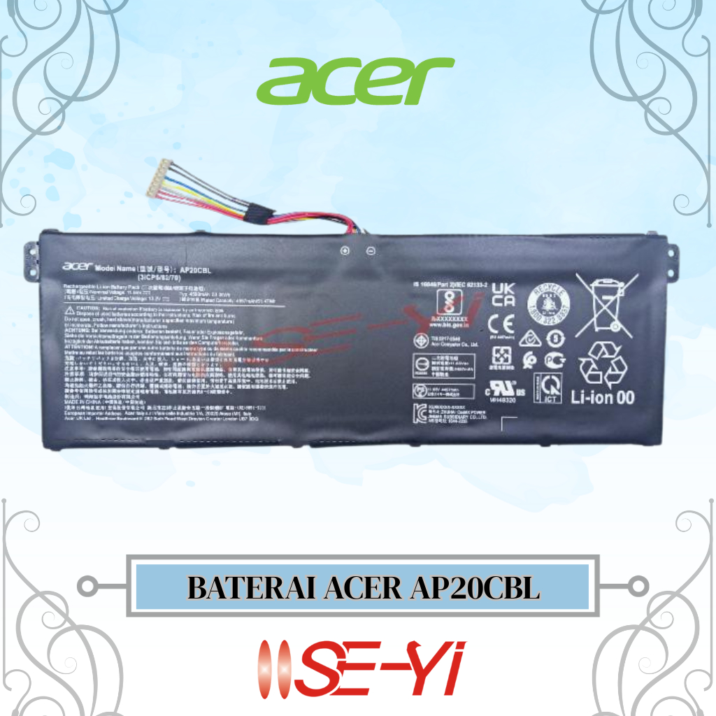 BATERAI LAPTOP ACER AP20CBL For ASPIRE 5 A515-45 SF314-511 A515-56 A515-56G A515-46-R14K