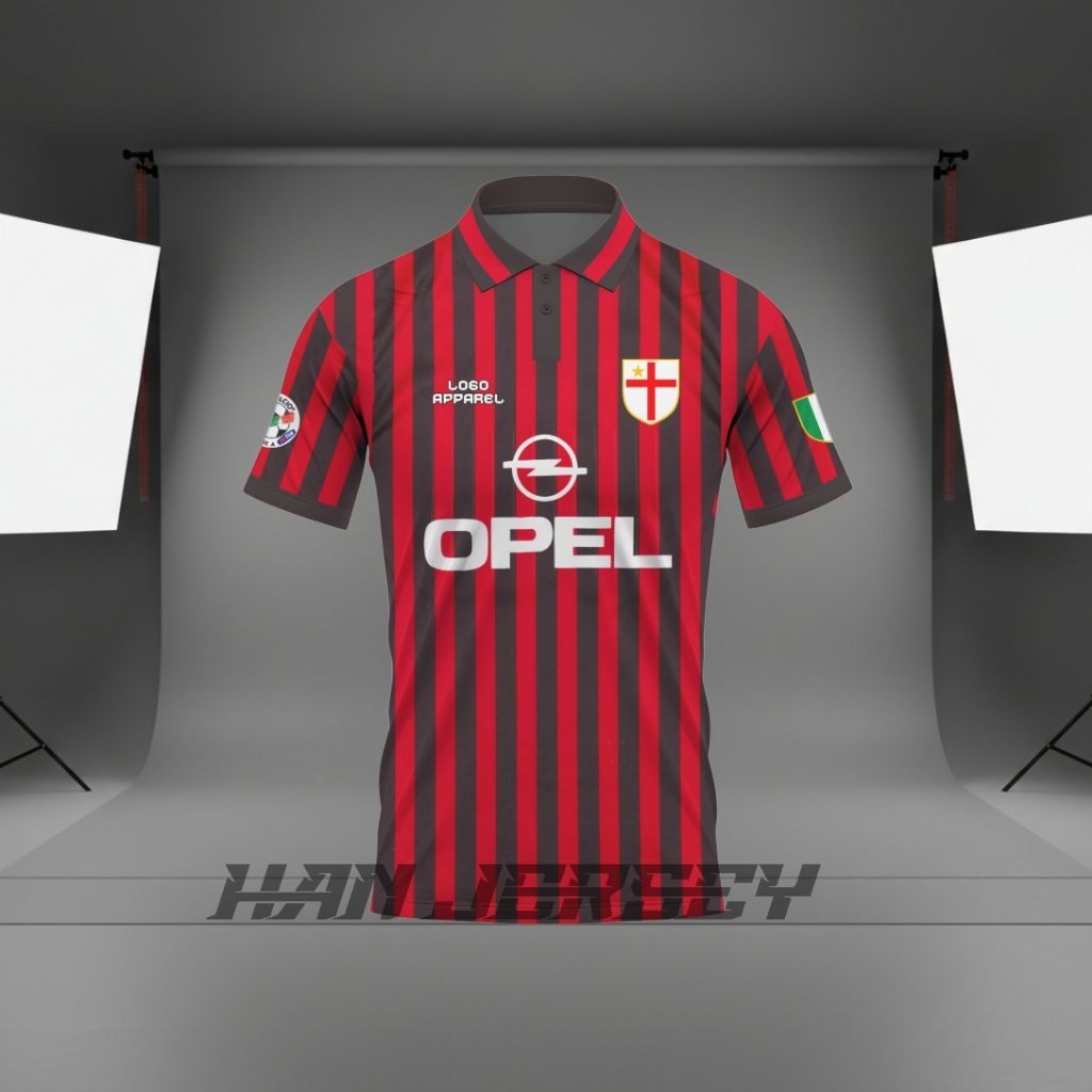Jersey Full Printing Centenary Milan 1999
